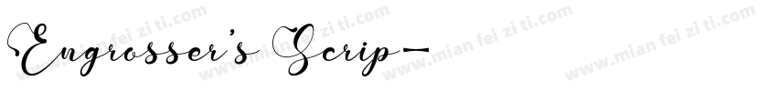 Engrosser’s Scrip字体转换